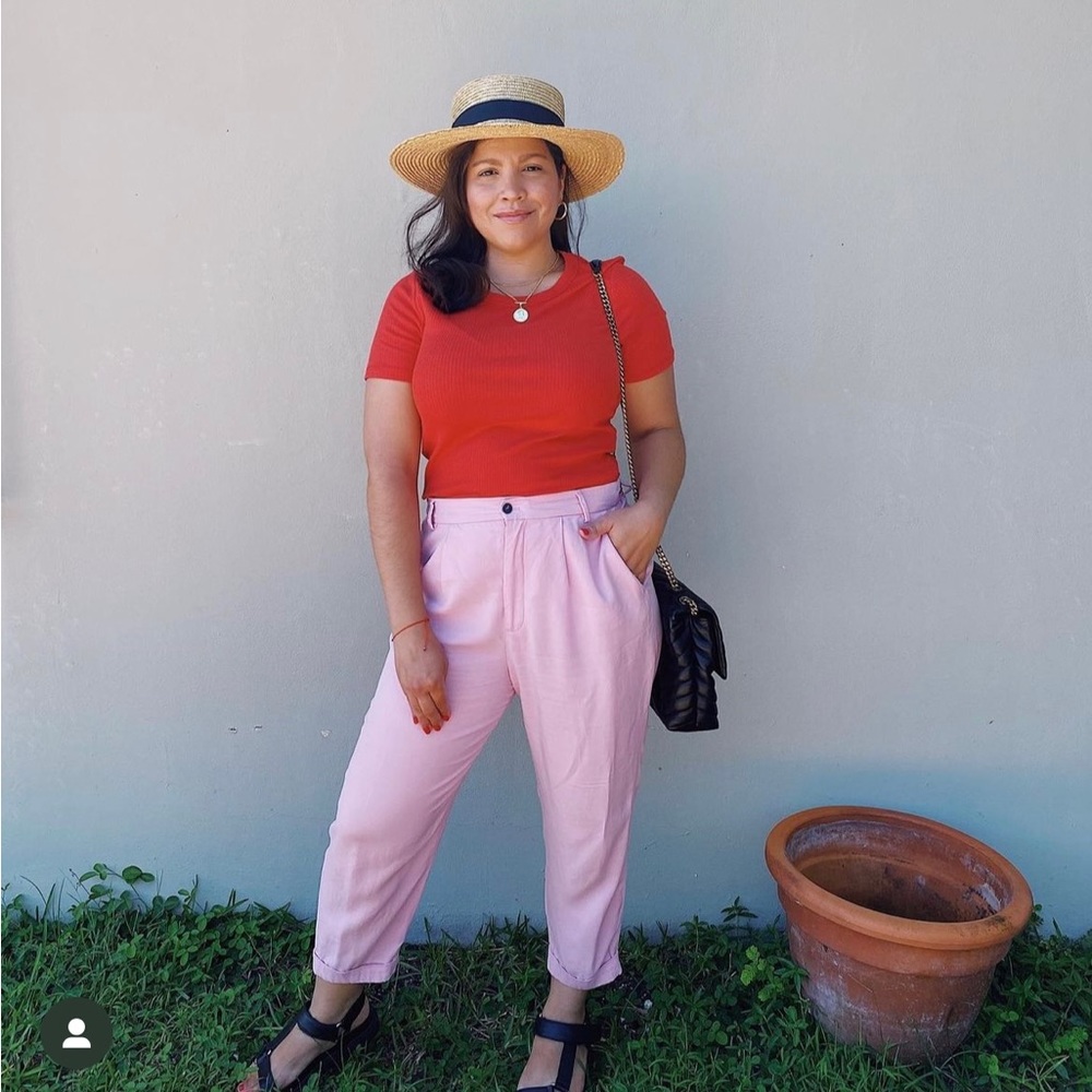 Zara pink trousers